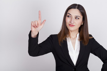 young woman with active expressions