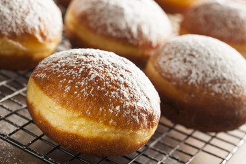 Homemade Raspberry Polish Paczki Donut