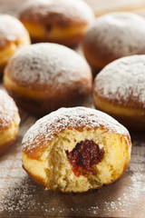 Homemade Raspberry Polish Paczki Donut