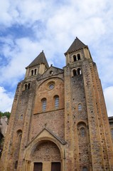 Fototapeta premium Village de Conques, Abbatiale Sainte-Foy