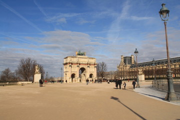 Obraz premium Caroussel du louvre, jardin des tuileries