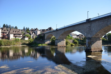 Fototapeta premium Argentat, pont de la république, Corrèze