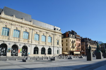 Fototapeta na wymiar Chambéry, place du palais de justice