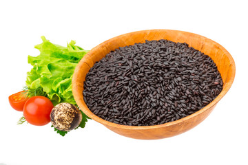 Black raw rice