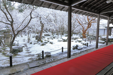 圓光寺の雪景色