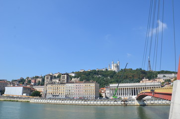 Naklejka premium Lyon, vue générale