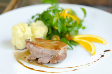 Roasted duck breast
