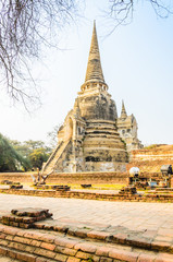 Fototapeta premium Wat Phra Si Sanphet temple at ayutthaya Thailand
