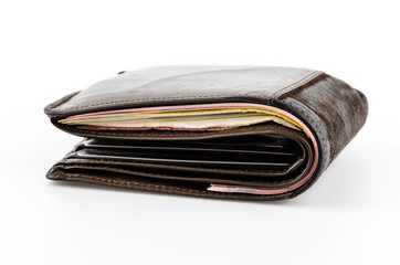 Wallet isolated white background