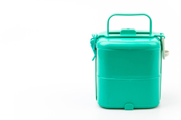 Tiffin isolated white background