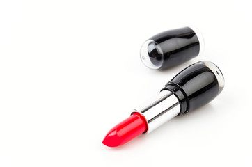 lipsticks isolated white background