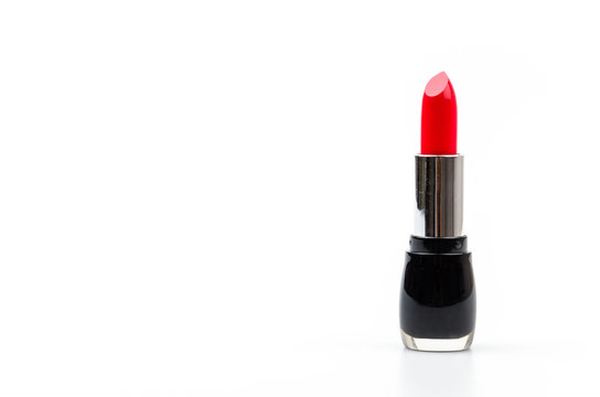 lipsticks isolated white background
