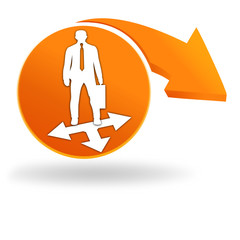 prendre une direction sur bouton orange