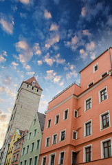 Fototapeta premium Regensburg medieval skyline, Germany