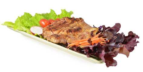 Pork Steak with Vegetables.