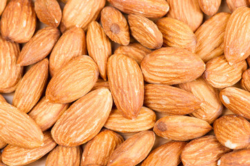 Almonds background