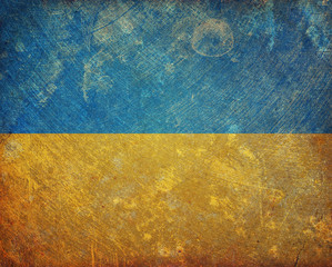Grunge Ukraine flag