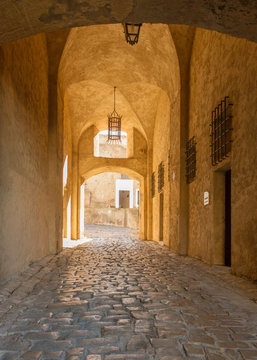Entrance to the citadel in Calvi, Corsica