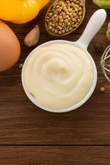 mayonnaise sauce in bowl