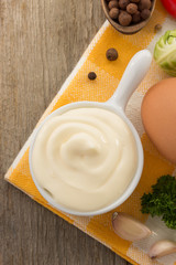 mayonnaise sauce in bowl