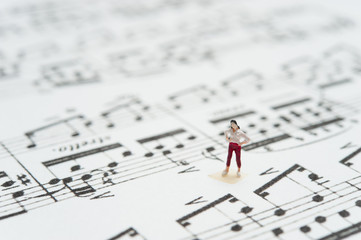 楽譜と人