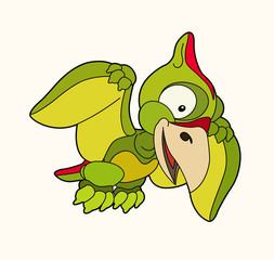 Cartoon dinosaur - illustration for the children © honeyflavour