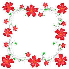 floral decorative frame