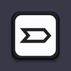 Vector creative modern square icon. Eps 10