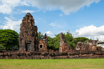 The Buddhist stupas.