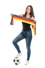 Fußballfan mit Fanschal