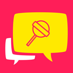 bubble with  Lollipop.