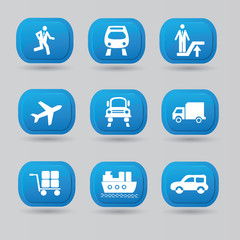 Transport icon set,vector
