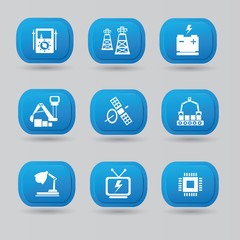 Electronics icons,vector