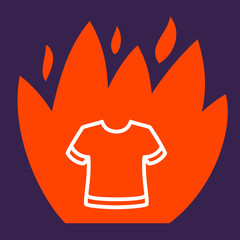 fire surround  T-shirt.