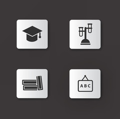 Education icons,vector