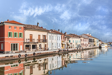 Fototapeta na wymiar Cesenatico, nadmorskiego miasteczka w regionie Emilia Romagna, Włochy
