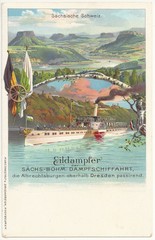 Sächs.-Böhmische Dampfschiffahrt 1900 (hist. Postkarte)