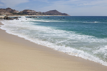 wave on a tropical beach