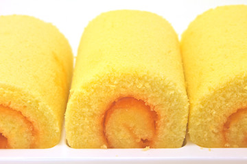 Mini orange jam rolls