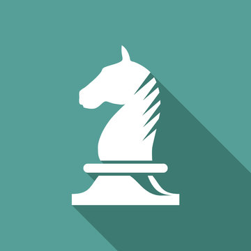 Vector Logo horse of chess