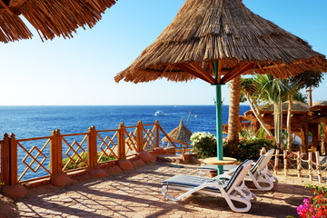 Beach decoration at the luxury hotel, Sharm el Sheikh, Egypt - 62062428
