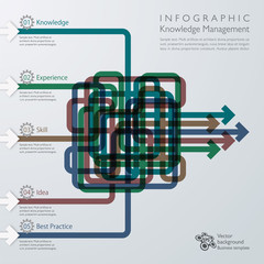 Infographics Knowledge Management #Vector