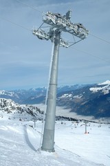 Ski lift support