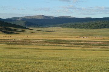 Die mongolische Steppe