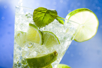 Mojito cocktail at the club