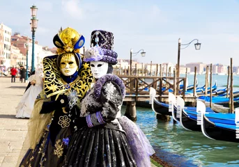 Zelfklevend Fotobehang Carnaval van Venetië © lapas77