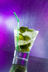 Mojito cocktail at the club