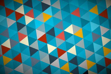Blue Vector Abstract Triangle Retro - Modern Background