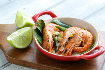 Griddled Tiger Prawns/Shrimp