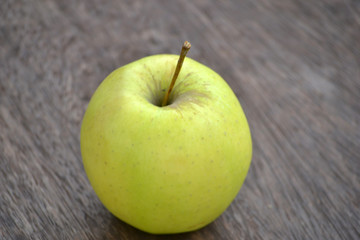 apple on wood
